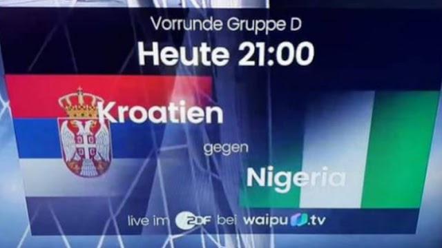 IDENTIČAN NAROD Greška njemačke televizije: Umjesto hrvatske stavili zastavu Srbije