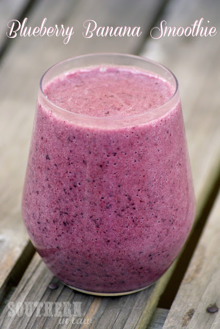 Healthy Blueberry Banana Coconut Water Smoothie