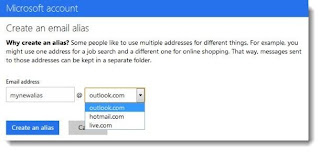 an image showing how to add outlook as an alias for your email