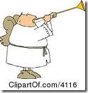 blowing a horn