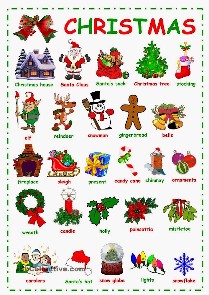 Christmas Worksheets Pdf - English teaching worksheets: Christmas - Pictures are taken from pixabay.com created and designed by watch the video about the christmas traditions.