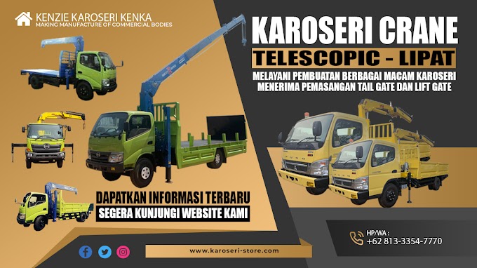 Harga Karoseri Crane Lipat