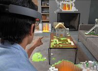 Demo di Minecraft con HoloLens all'E3 2015