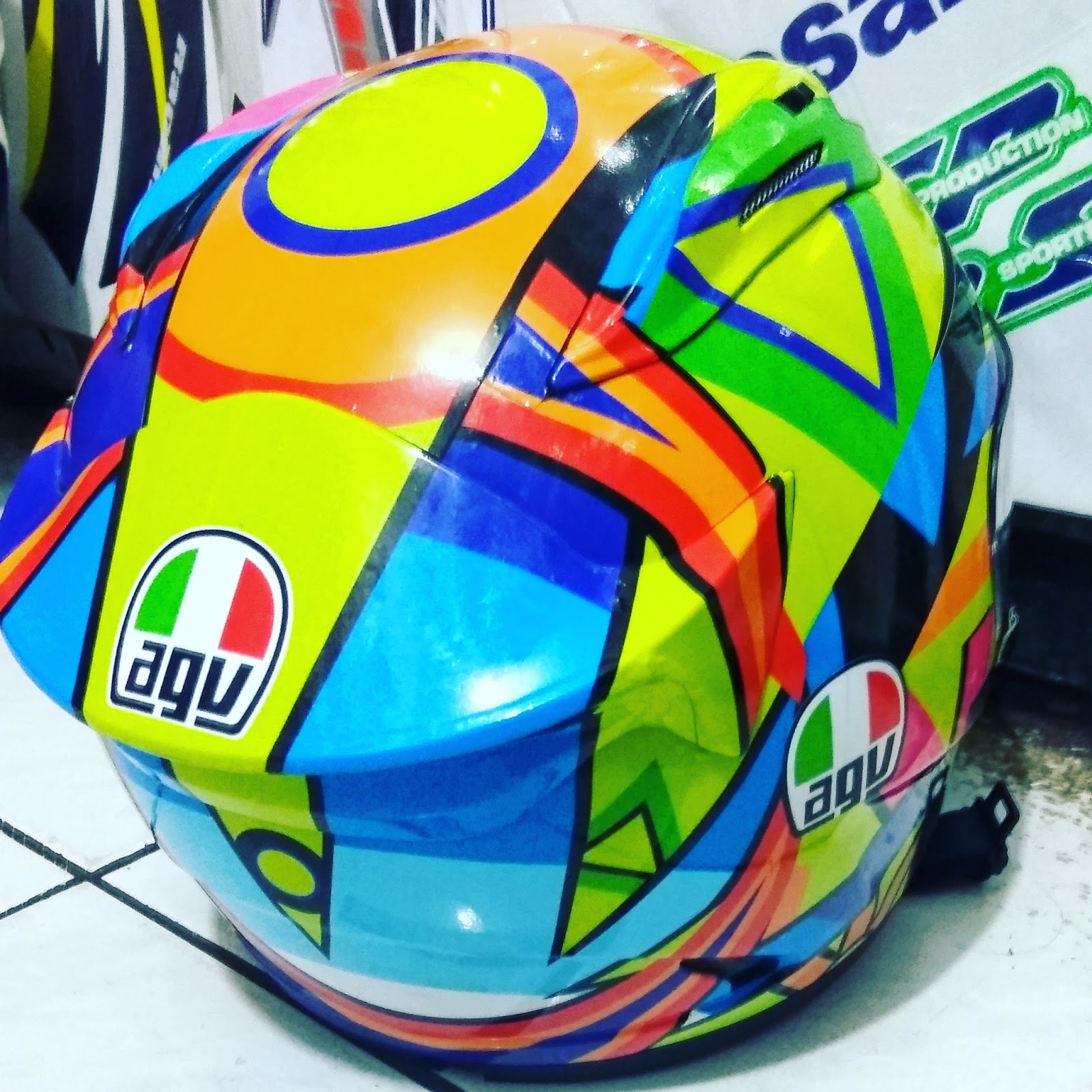 TOY Cutting Modified Decal Sticker Helm MotoGP