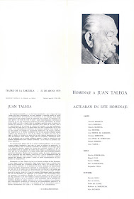 HOMENAJE A JUAN TALEGA MADRID 1970