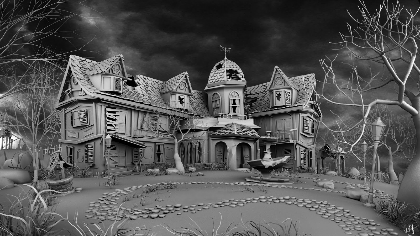 Michael Johnson Haunted House model
