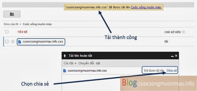 Upload File Css và JS Javascripts lên host Google Drive