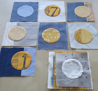 Quilty 365 project - First circles of the third quilt