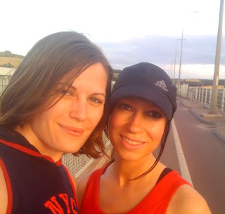 Anna and I on the Medway Viaduct