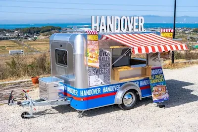 Aluminum Camping Trailer with Convertible Interior can Transform into Towable Food Truck