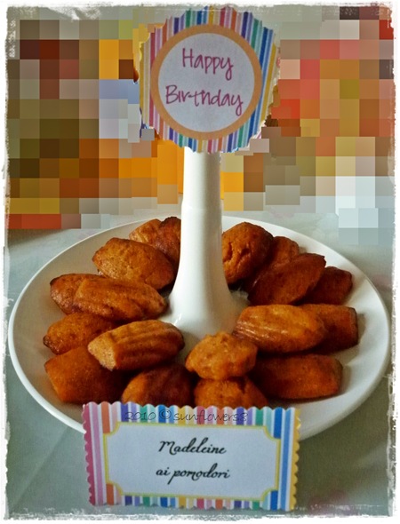 Madeleine al pesto rosso
