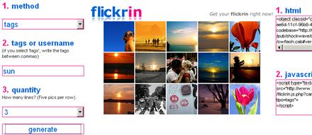 Appunti blogger: aggiungere un pannello Flickr personalizzato