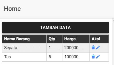 Membuat CRUD dengan Ionic PHP dan Mysql 