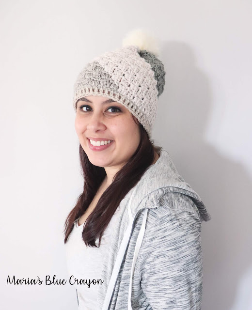 Crochet C2C beanie pattern