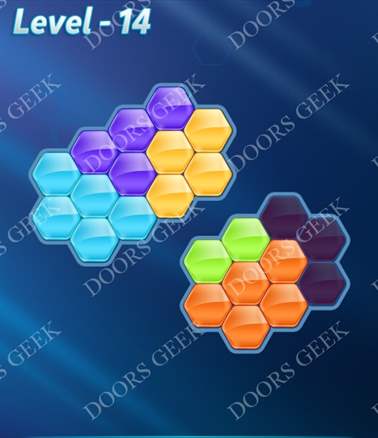 Block! Hexa Puzzle [Advanced] Level 14 Solution, Cheats, Walkthrough for android, iphone, ipad, ipod