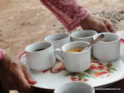 coffee service at Melo Village on Flores Island in Indonesia