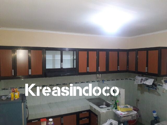 Kitchen Set Aluminium dan Pintu Panel Aluminium Penggantian Di Nusa Loka BSD Tangerang