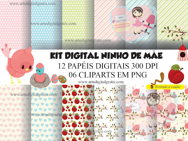 KIT DIGITAL NINHO DE MÃE GRÁTIS 