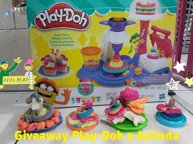 6 KELEBIHAN BERMAIN PLAY-DOH CAKE PARTY BERSAMA ANAK-ANAK SEMPENA 60 TAHUN PLAY-DOH