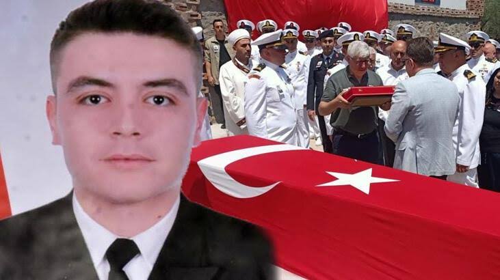 Teğmen Hüseyin Yıldız'a Edremit Tahtakuşlarda acı veda