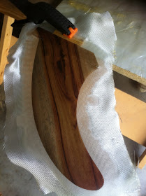 wood surfboard fin