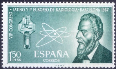 Spain 1967 MNH, Radiology Congress, Radiology Congress, Röntgen, Medicine