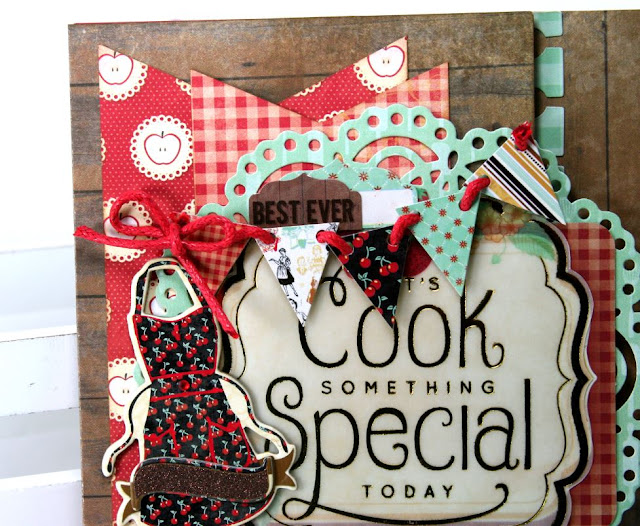 Cook Something Special Folio Cover by Ginny Nemchak using BoBunny Kiss The Cook