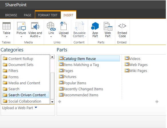 Add and configure the Recommended Items and Popular Items Web Part