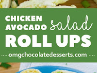 Chicken Avocado Salad Roll Ups