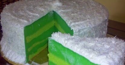 Resepi Pandan Layer Cake