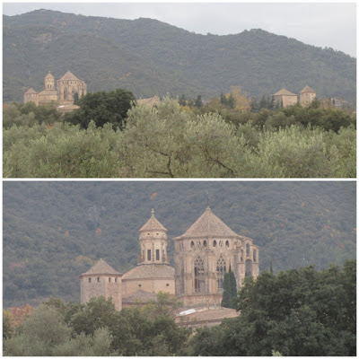 GR-175 Vallbona de les Monges a Poblet, Monestir de Poblet des del camí de la Bassada