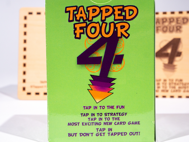 Tapped Four is a Strategic & Addictive Card Game. Entertainment for the whole family. "Tap In, but don't get Tapped Out!"