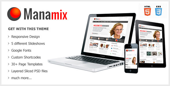 Manamix - Responsive Multipurpose Template - Corporate Site Templates