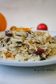 Wild rice with turkey and cranberry from www.anyonita-nibbles.com