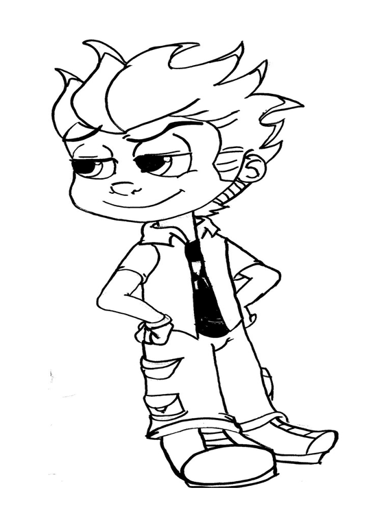 Desenhos do Johnny Test para Colorir e Imprimir – Dibujos para Colorear