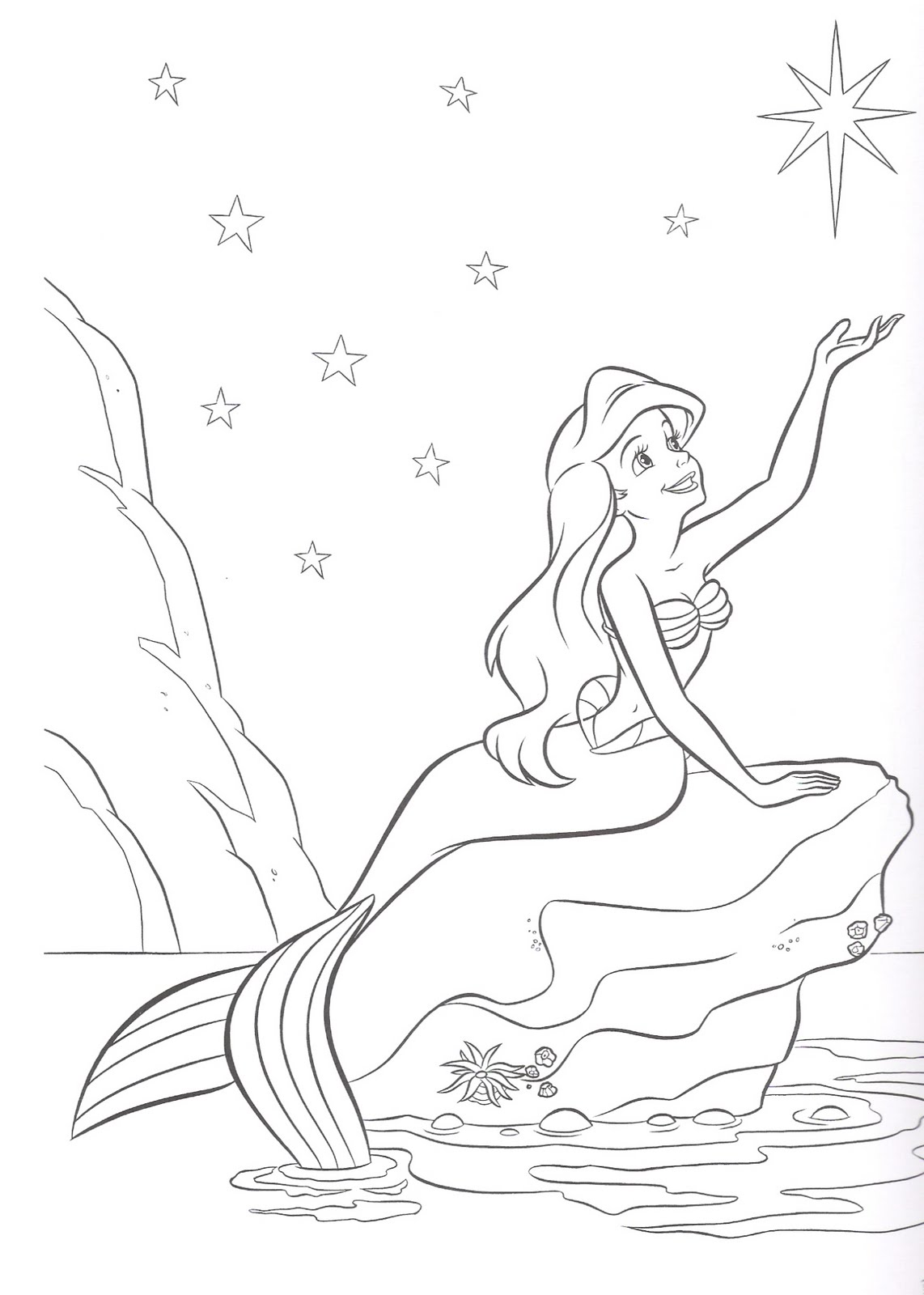 Mermaid Coloring Sheet 5