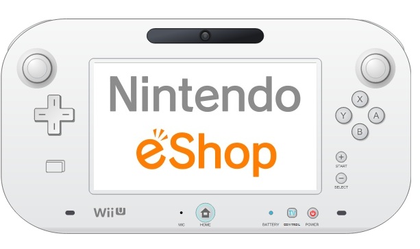 Nintendo eShop logo on Wii U GamePad