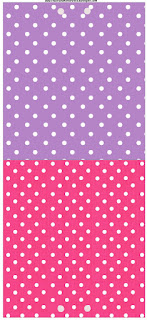 Pink, Purple and White Polka Dots Free Printable Labels.