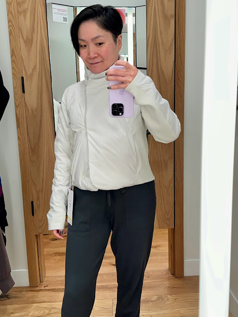 Fit Review Friday! Store Try Ons Sleek City Jacket, Softstreme Hoodie,  Athleta Alpine Wrap Sweater