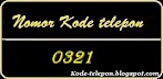 0321 — Kode Telepon Area Mana...