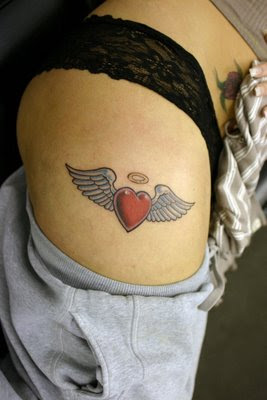 Heart Wings Rose Tattoos - Tattoo Design