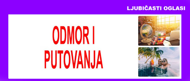 15. ODMOR I PUTOVANJA LJUBIČASTI OGLASI