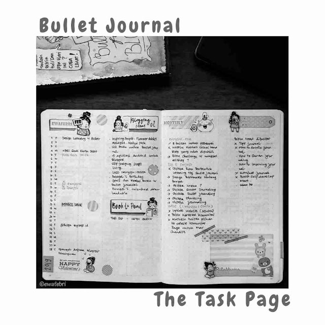 bujo indonesia the task page