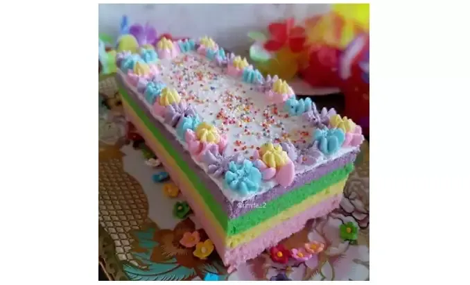 resep bolu kukus pelangi super manis dan cantik banget