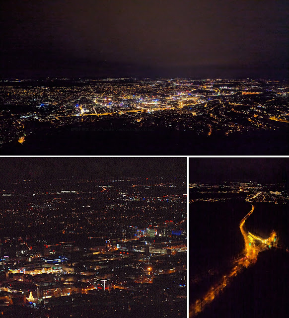 電視塔上的斯圖加特夜景