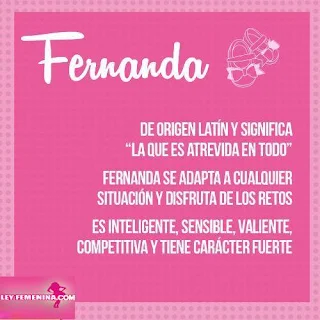 Significado Del Nombre Fernanda 