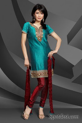 Skin Tight Churidars, Silk Shining Churidars for Modern Girls 2011