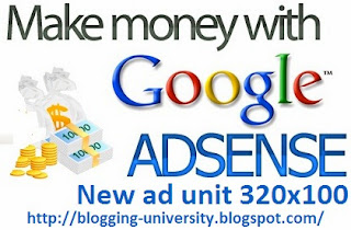 google adsense introduce new ad unit 320 x 100