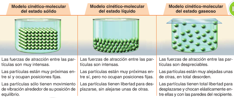Naturales del Botánico 2º ESO Resumen del modelo cinético