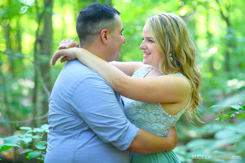 Toledo Wedding Engagement Pictures in Outdoor Nature - by SudeepStudio.com Ann Arbor Wedding Photographer